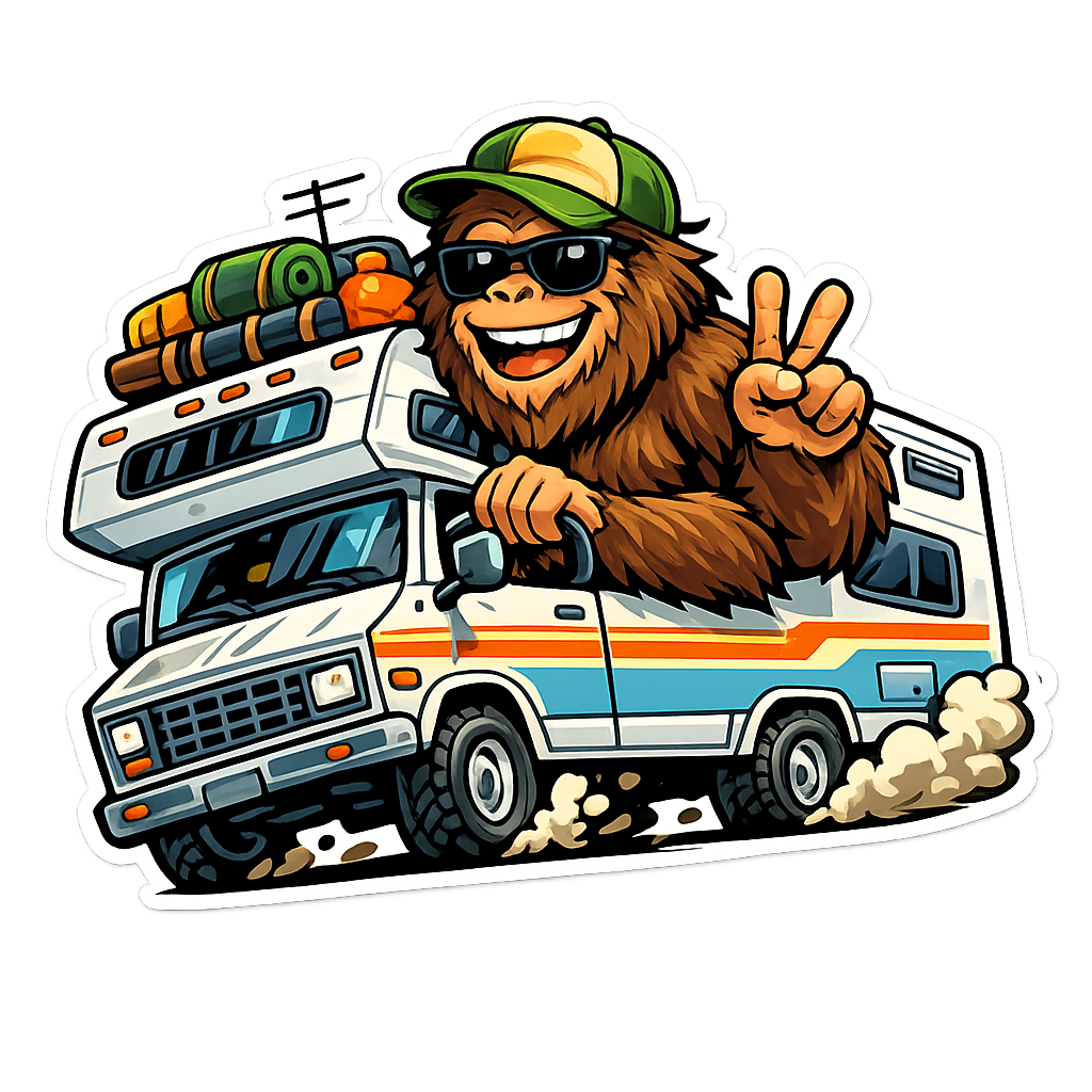 Bigfoot driving rv